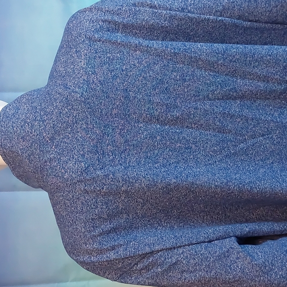 Chaps Sport Heather Blue Quarter Zip Pullover Light Jacket 2X XXL - Picture 5 of 8